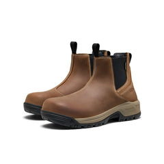 Men's Evanston Chelsea Waterproof Work Boot (Carbon Toe)